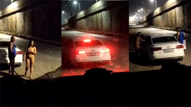 Indian Cheating Wife – Driver on The Road Video HD