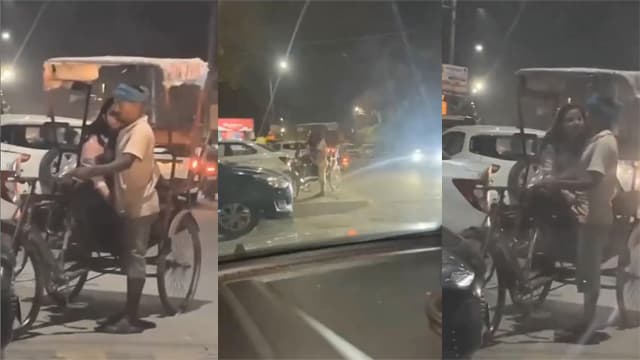 Desi Girl Road – Rickshaw Puller Penis Caught MMS