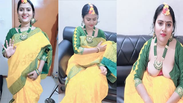Tamil Wife Wedding Dress Video Call Distance Husband