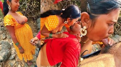 Young Bhabhi Giving Blowjob To Her Lover Forest Video