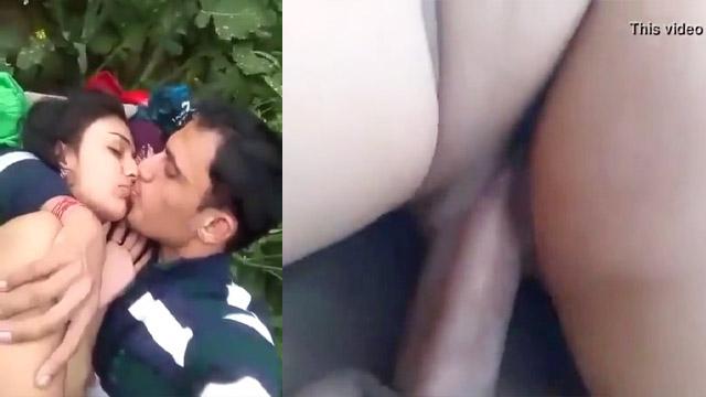 Outdoor Jungle Affair Couple Passionate Fucking MMS Leak