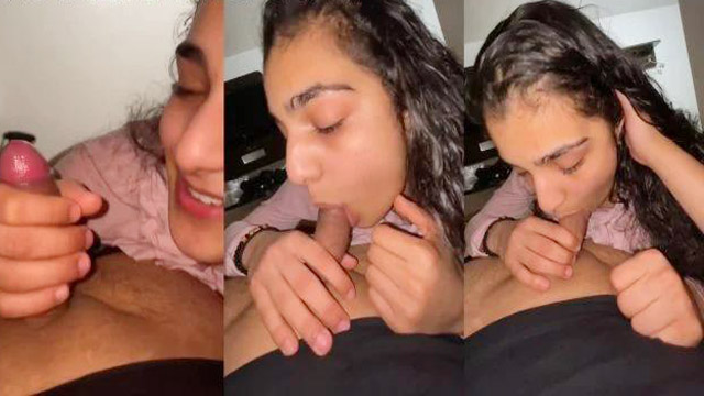 Hot Beautiful Girl Deepthroat Desi BF Cumshot MMS