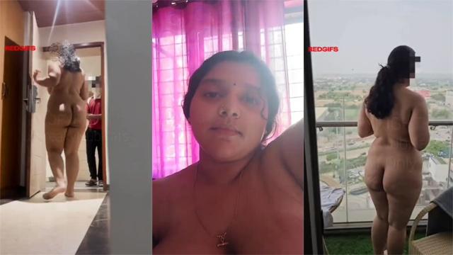 Horny Bhabi Doing Naked Dare With Delivery Guy Cock